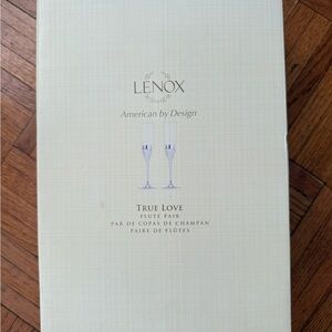 ✨NWT✨Lenox True Love Champagne Flutes | Never out of box